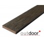 Террасная доска ДПК Outdoor 3D 140*21*2900 мм полнотелая STORM/OLD WOOD BROWN темно-коричневая микс