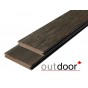 Террасная доска ДПК Outdoor 3D 140*21*2900 мм полнотелая STORM/OLD WOOD BROWN темно-коричневая микс