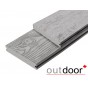 Террасная доска ДПК Outdoor 3D 140*25*3000 мм. полнотелая STORM/OCEAN GREY серая микс Террасная доска ДПК Outdoor 3D 140*25*3000 мм. полнотелая STORM/OCEAN GREY серая микс