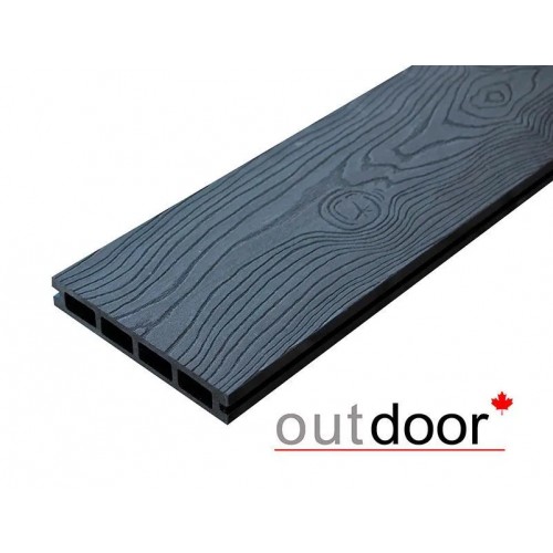 Террасная доска ДПК Outdoor 3D 150*25*4000 мм. OCEAN BLACK черная Террасная доска ДПК Outdoor 3D 150*25*4000 мм. OCEAN BLACK черная