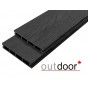 Террасная доска ДПК Outdoor 3D 150*25*4000 мм. ARIZONA BLACK черная Террасная доска ДПК Outdoor 3D 150*25*4000 мм. ARIZONA BLACK черная