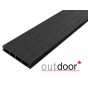 Террасная доска ДПК Outdoor 3D 150*25*4000 мм. STORM BLACK черная Террасная доска ДПК Outdoor 3D 150*25*4000 мм. STORM BLACK черная