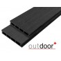 Террасная доска ДПК Outdoor 3D 150*25*4000 мм. STORM BLACK черная Террасная доска ДПК Outdoor 3D 150*25*4000 мм. STORM BLACK черная