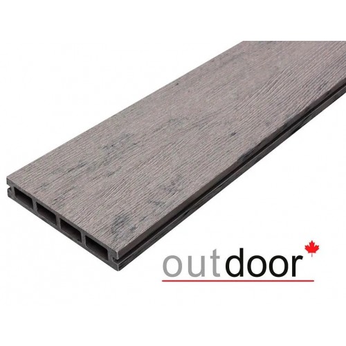 Террасная доска ДПК Outdoor 3D 90*25*4000 мм. STORM GREY серая Террасная доска ДПК Outdoor 3D 90*25*4000 мм. STORM GREY серая