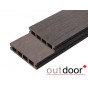 Террасная доска ДПК Outdoor 3D 120*25*4000 мм. STORM BROWN коричневая микс
