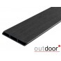 Доска Ромбус ДПК Outdoor 122*22*3000 мм. STORM BLACK черная Доска Ромбус ДПК Outdoor 122*22*3000 мм. STORM BLACK черная