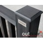 Ограждение из ДПК Outdoor "Кантри плюс" 1000*1500 мм. 3D STORM BLACK