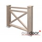 Ограждение из ДПК Outdoor "Кантри плюс" 1000*1500 мм. 3D STORM GREY