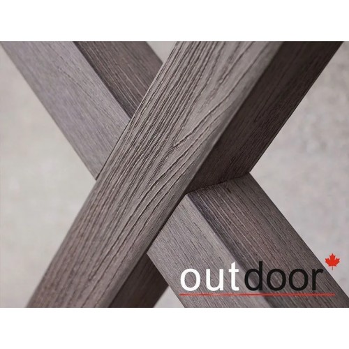 Ограждение из ДПК Outdoor "Кантри плюс" 1000*1500 мм. 3D STORM BROWN