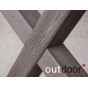 Ограждение из ДПК Outdoor "Кантри плюс" 1000*1500 мм. 3D STORM BROWN