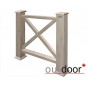 Ограждение из ДПК Outdoor "Кантри" 1000*1500 мм. 3D STORM GREY