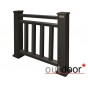 Ограждение из ДПК Outdoor "Классик плюс" 1000*1500 мм. 3D STORM BLACK