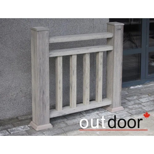Ограждение из ДПК Outdoor "Классик плюс" 1000*1500 мм. 3D STORM GREY