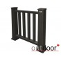 Ограждение из ДПК Outdoor "Классик" 1000*1500 мм. 3D STORM BLACK