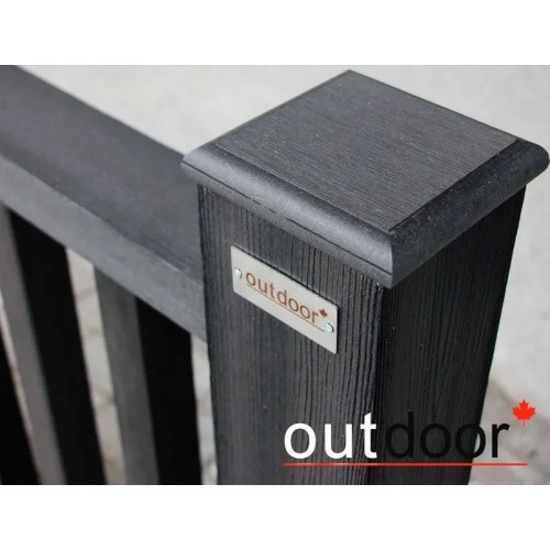 Ограждение из ДПК Outdoor "Классик" 1000*1500 мм. 3D STORM BLACK