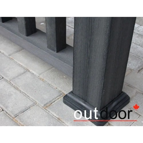 Ограждение из ДПК Outdoor "Классик" 1000*1500 мм. 3D STORM BLACK