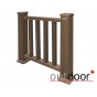 Ограждение из ДПК Outdoor "Классик" 1000*1500 мм. 3D STORM BROWN