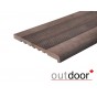 Ступень ДПК Outdoor 348*23*3000 мм полнотелая коричневая микс