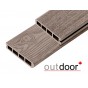 Террасная доска ДПК Outdoor 3D 150*25*4000 мм. завершающая STORM/OCEAN GREY серая микс Террасная доска ДПК Outdoor 3D 150*25*4000 мм. завершающая STORM/OCEAN GREY серая микс