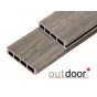 Террасная доска ДПК Outdoor 3D 150*25*4000 мм. завершающая HAVANA/ARIZONA GREY серая микс Террасная доска ДПК Outdoor 3D 150*25*4000 мм. завершающая HAVANA/ARIZONA GREY серая микс