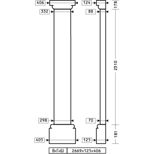 Пилястра 4.20.102