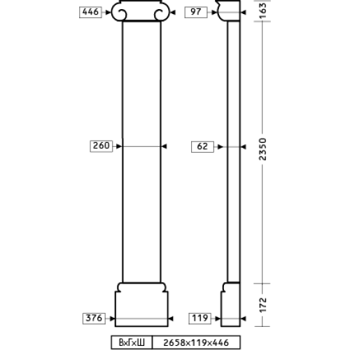 Пилястра 4.20.202