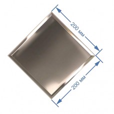 Зеркальная плитка 20x20 см с фацетом 10 мм (квадрат)