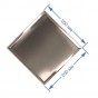 Зеркальная плитка 20x20 см с фацетом 10 мм (квадрат)