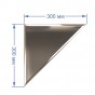 Зеркальная плитка 30x30 см с фацетом 10 мм (треугольник)