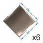 Зеркальная плитка 40x40 см (6 шт.) с фацетом 15 мм (квадрат)