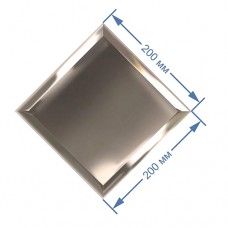 Зеркальная плитка 20x20 см с фацетом 15 мм (квадрат)