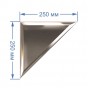 Зеркальная плитка 25x25 см с фацетом 15 мм (треугольник)