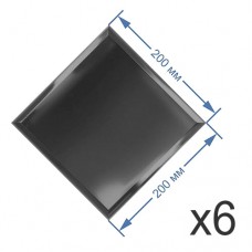 Зеркальная плитка 20x20 см (6 шт.) с фацетом 10 мм (квадрат) Зеркальная плитка 20x20 см (6 шт.) с фацетом 10 мм (квадрат)