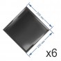 Зеркальная плитка 20x20 см (6 шт.) с фацетом 10 мм (квадрат) Зеркальная плитка 20x20 см (6 шт.) с фацетом 10 мм (квадрат)