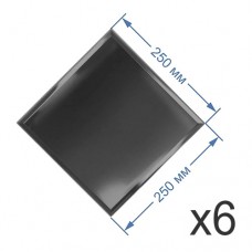 Зеркальная плитка 25x25 см (6 шт.) с фацетом 10 мм (квадрат) Зеркальная плитка 25x25 см (6 шт.) с фацетом 10 мм (квадрат)