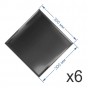 Зеркальная плитка 30x30 см (6 шт.) с фацетом 10 мм (квадрат) Зеркальная плитка 30x30 см (6 шт.) с фацетом 10 мм (квадрат)