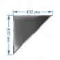 Зеркальная плитка 40x40 см с фацетом 10 мм (треугольник)