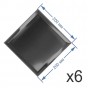 Зеркальная плитка 20x20 см (6 шт.) с фацетом 15 мм (квадрат) Зеркальная плитка 20x20 см (6 шт.) с фацетом 15 мм (квадрат)