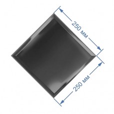 Зеркальная плитка 25x25 см с фацетом 15 мм (квадрат) Зеркальная плитка 25x25 см с фацетом 15 мм (квадрат)