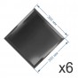 Зеркальная плитка 30x30 см (6 шт.) с фацетом 15 мм (квадрат) Зеркальная плитка 30x30 см (6 шт.) с фацетом 15 мм (квадрат)