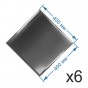 Зеркальная плитка 40x40 см (6 шт.) с фацетом 15 мм (квадрат) Зеркальная плитка 40x40 см (6 шт.) с фацетом 15 мм (квадрат)