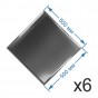 Зеркальная плитка 50x50 см (6 шт.) с фацетом 15 мм (квадрат) Зеркальная плитка 50x50 см (6 шт.) с фацетом 15 мм (квадрат)